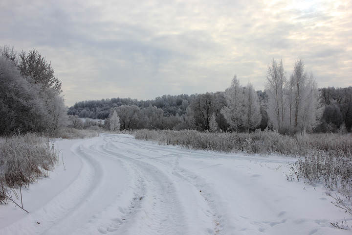 По заснеженным дорогам
