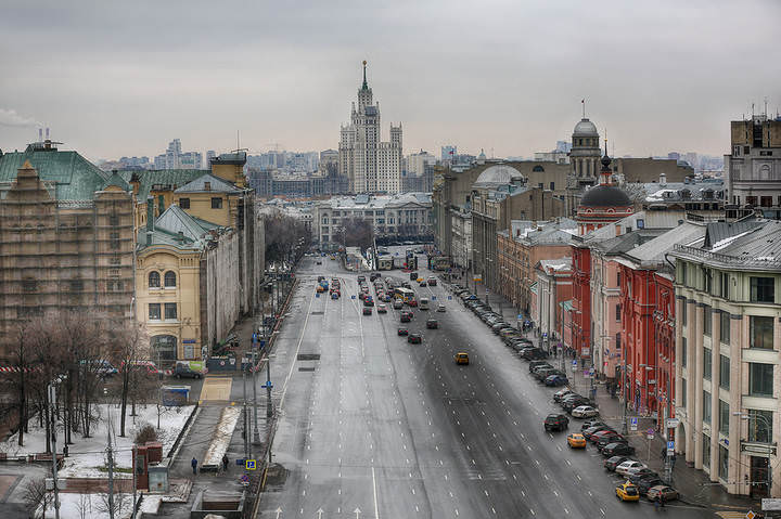 Москва январская