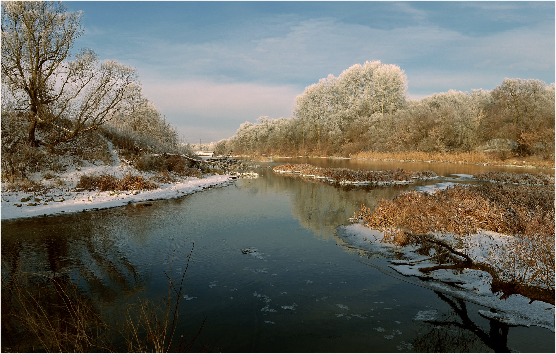 Зима. река Сейм