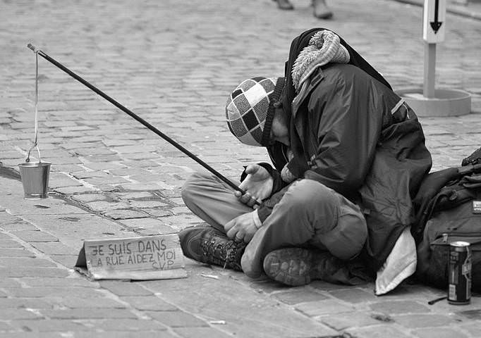 The sleeping beggar.