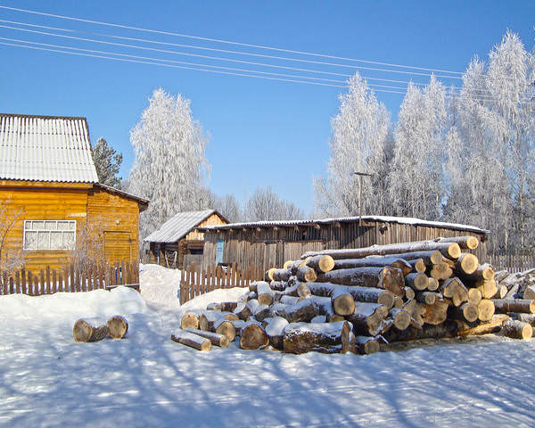 Март. Морозное утро.