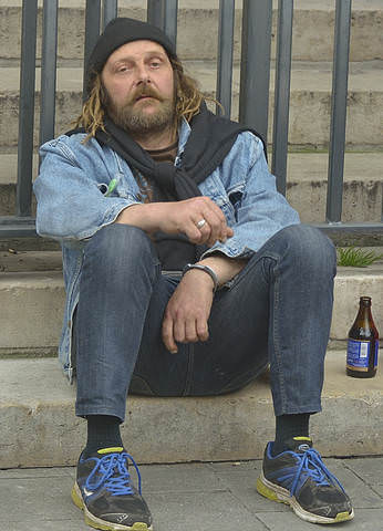 After drinking.