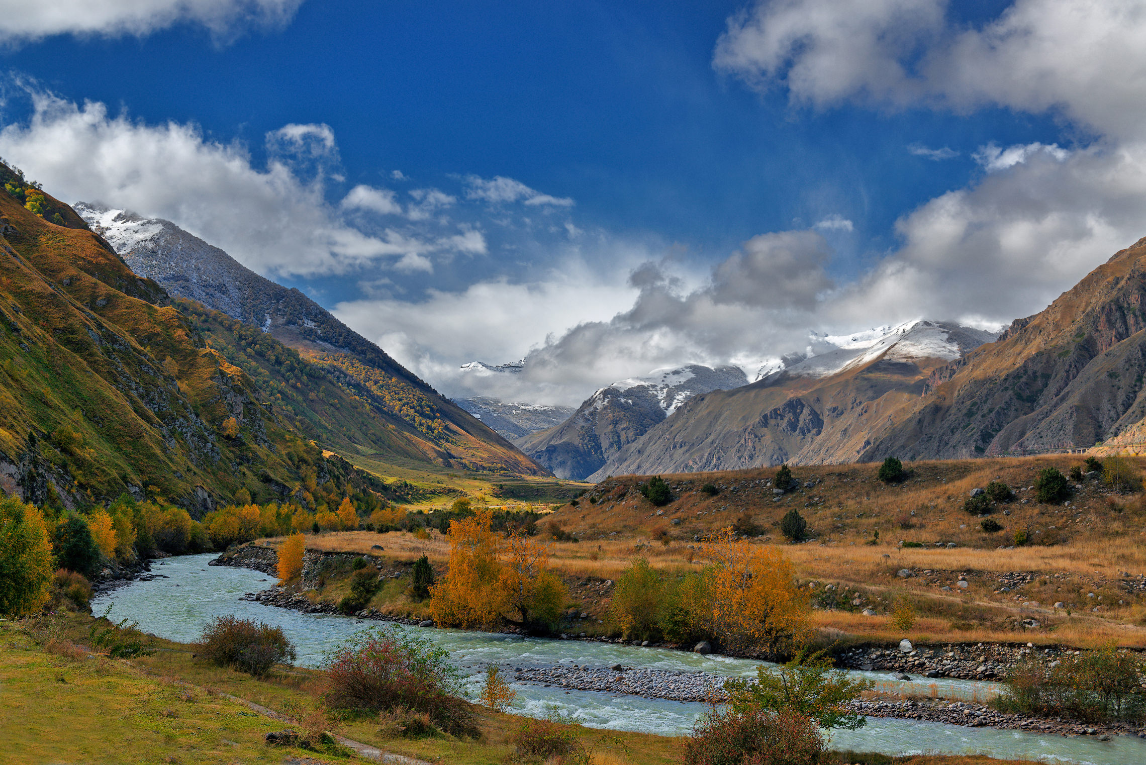 Осень Кавказ Кабардино Балкария горы