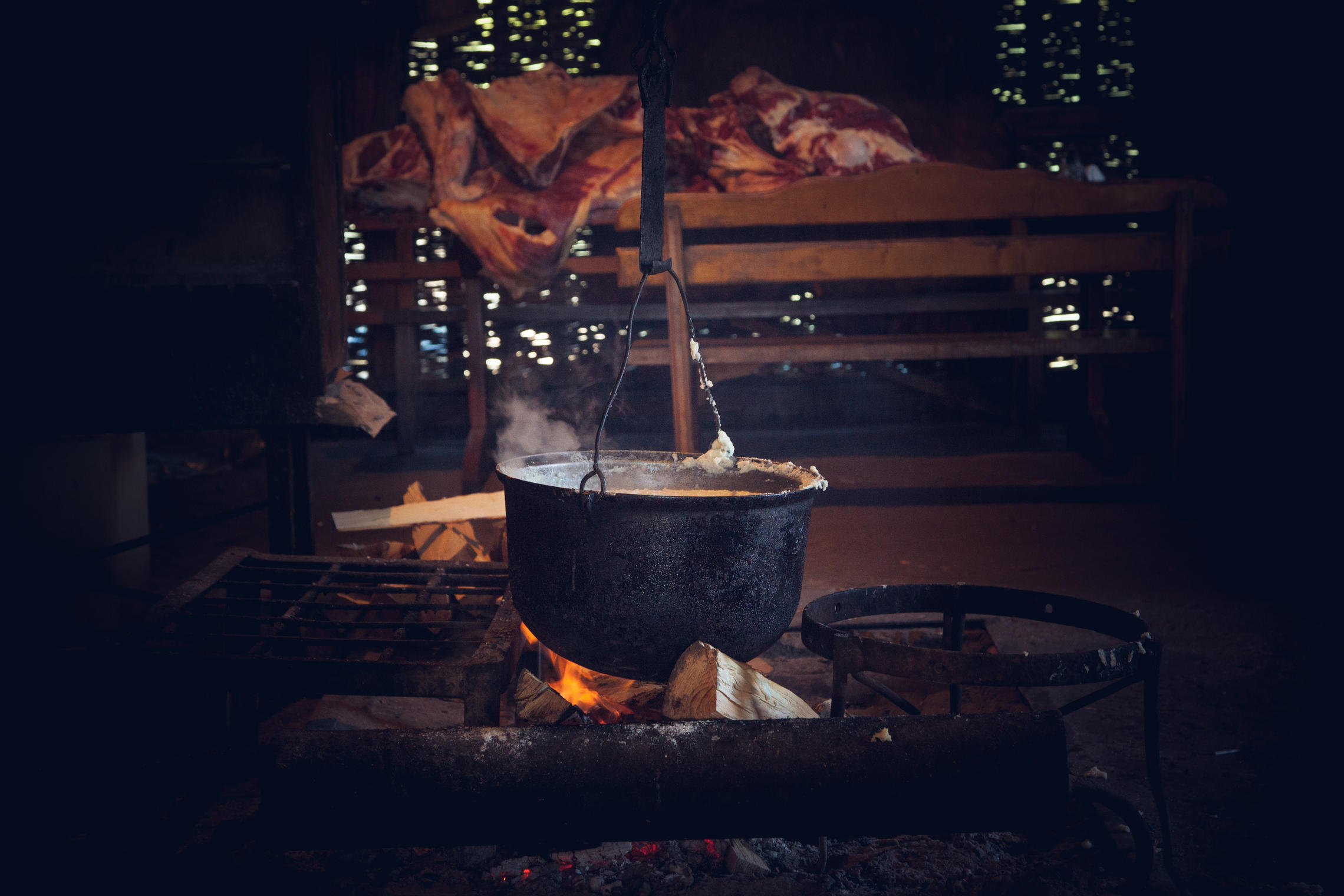 Ужин в Абхазских горах...