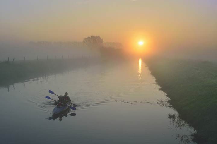A summer morning.