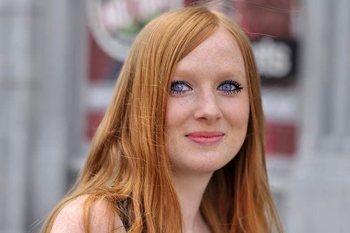 Street portrait in the city Mons(Belgium).