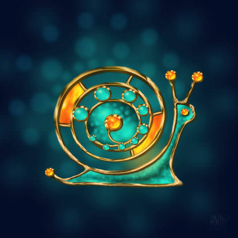 Брошь. Рисунок в фш.