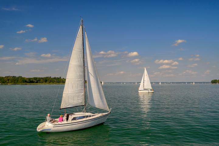 Озеро Chiemsee.