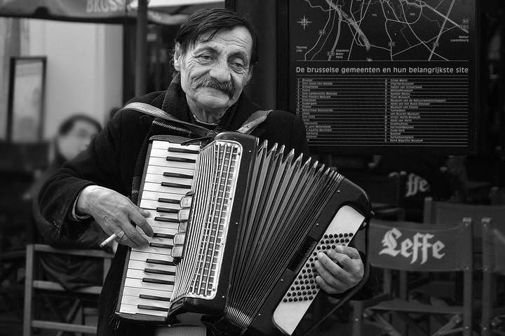 The street musician.