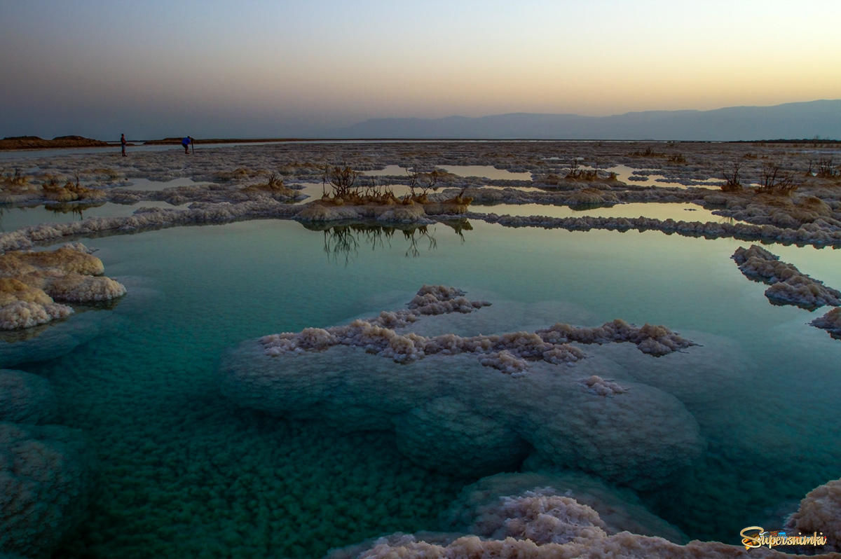 Съемки на Мертвом море...