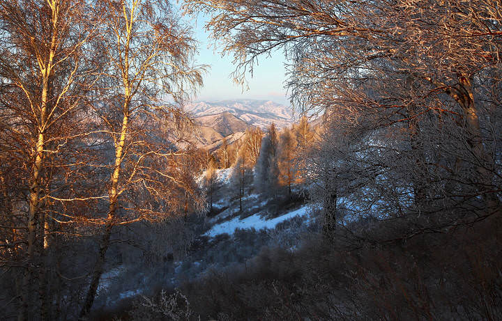 Зимние мотивы гор 8