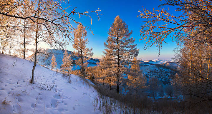 Зимние мотивы гор 7