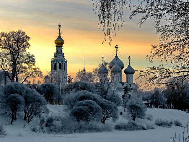 Зимним вечером в Вологде