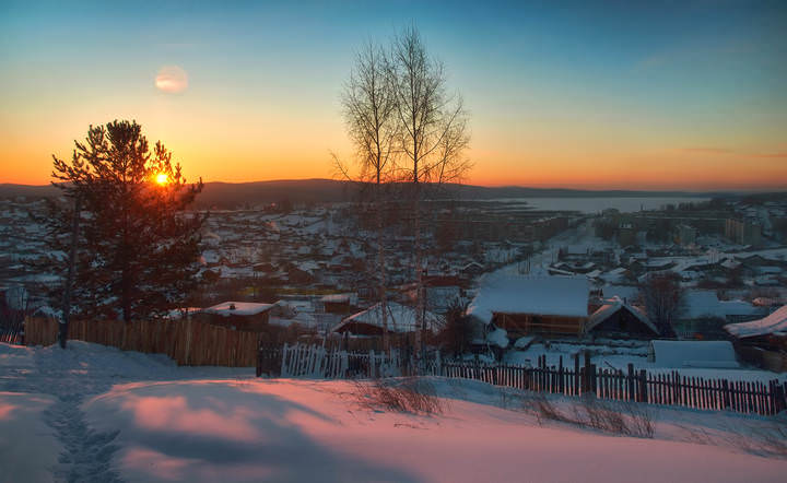 Утро в поселке