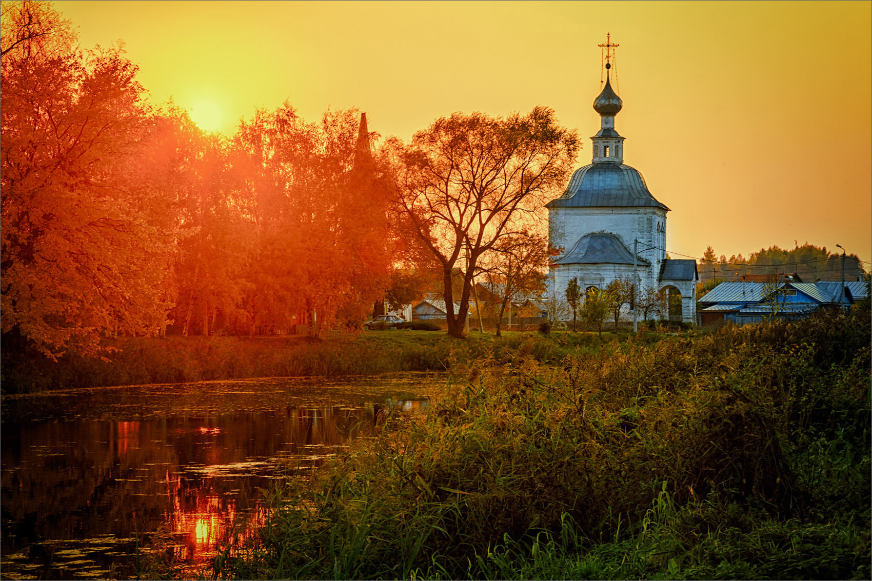 Обнинск осень храм