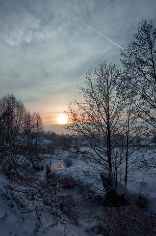 Морозный закат