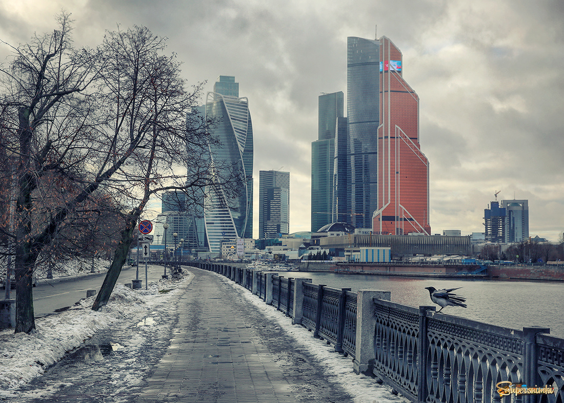 С видом на Москва-Сити. Декабрь.