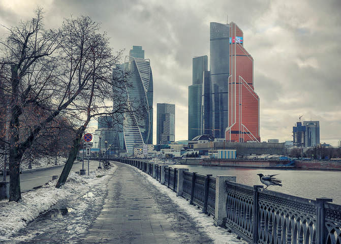 С видом на Москва-Сити. Декабрь.