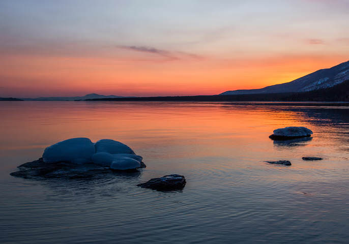 Малое море...засыпает