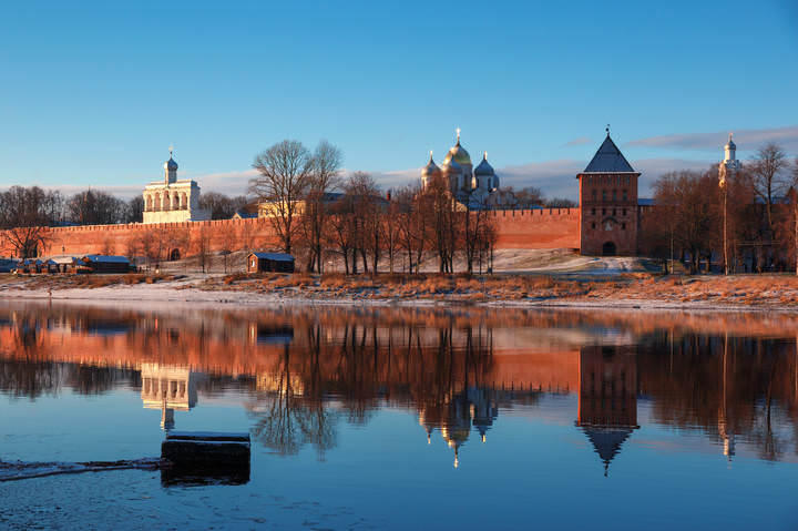 Вид на Новгородский кремль