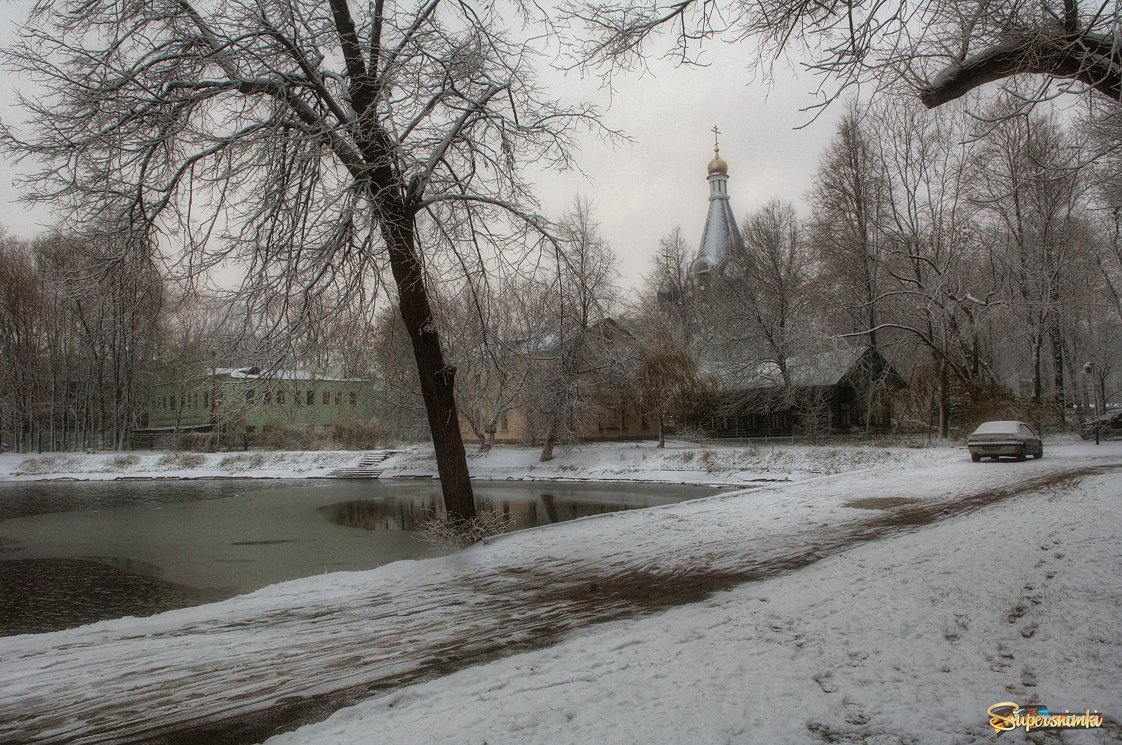 Первый снег. Костинский пруд (2008)