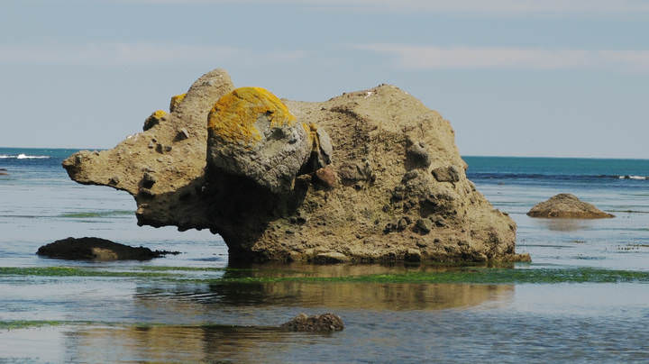 "Каменный мамонт" в Тихой Бухте, Сахалин Stone mammoth, Tikhaya bay, Sakhalin