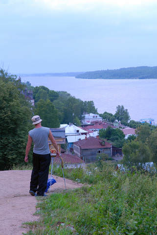 Плёс.На плэнере.