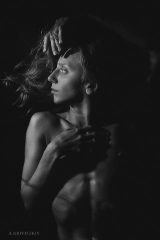 Portrait in the shadows of light.