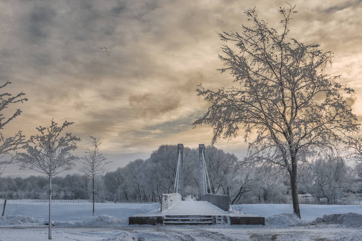 В морозную прогулку