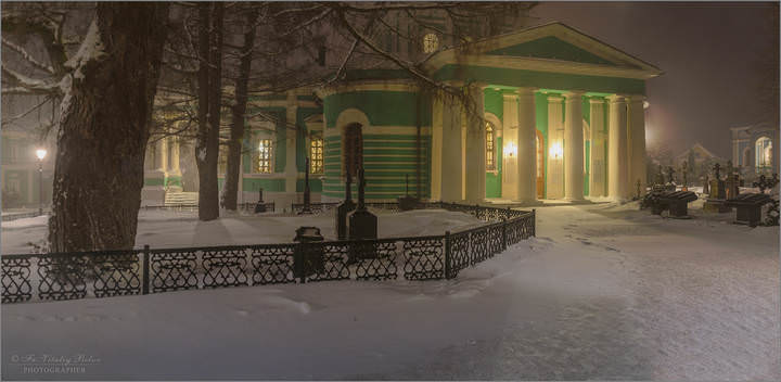 Январская поземка в Оптиной пустыни