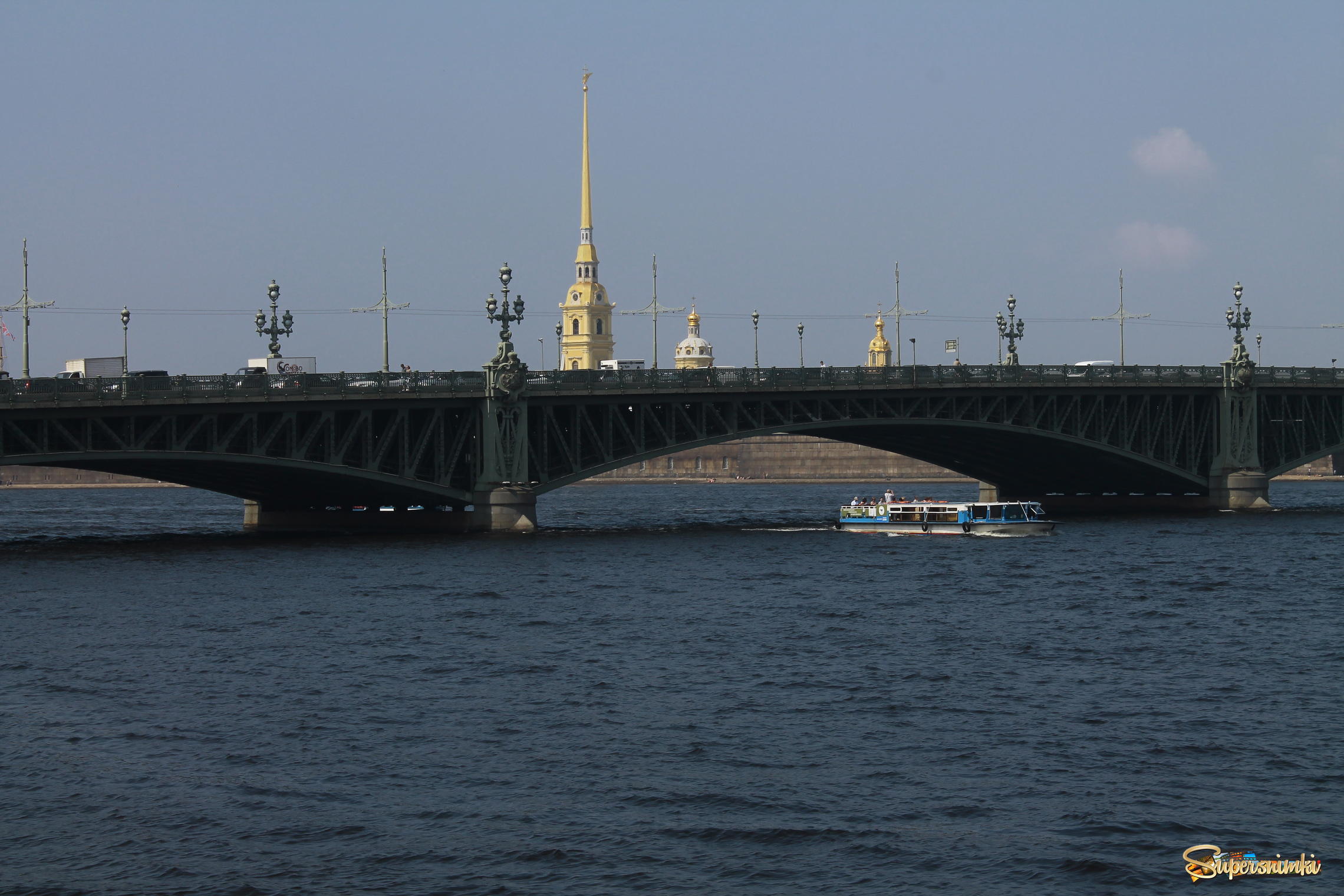 Вид на  Троицкий мост (Санкт-Петербург)