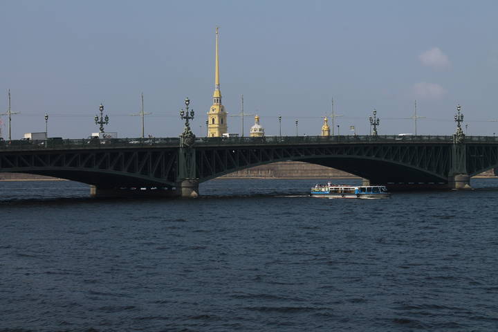 Вид на  Троицкий мост (Санкт-Петербург)