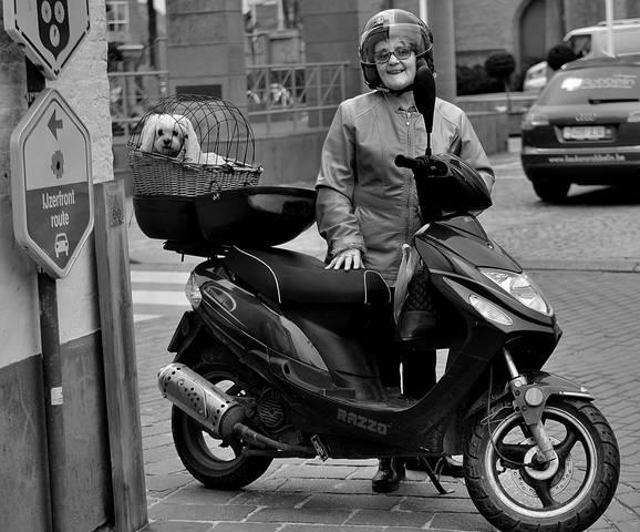 In the streets of Koekelare(Belgium).