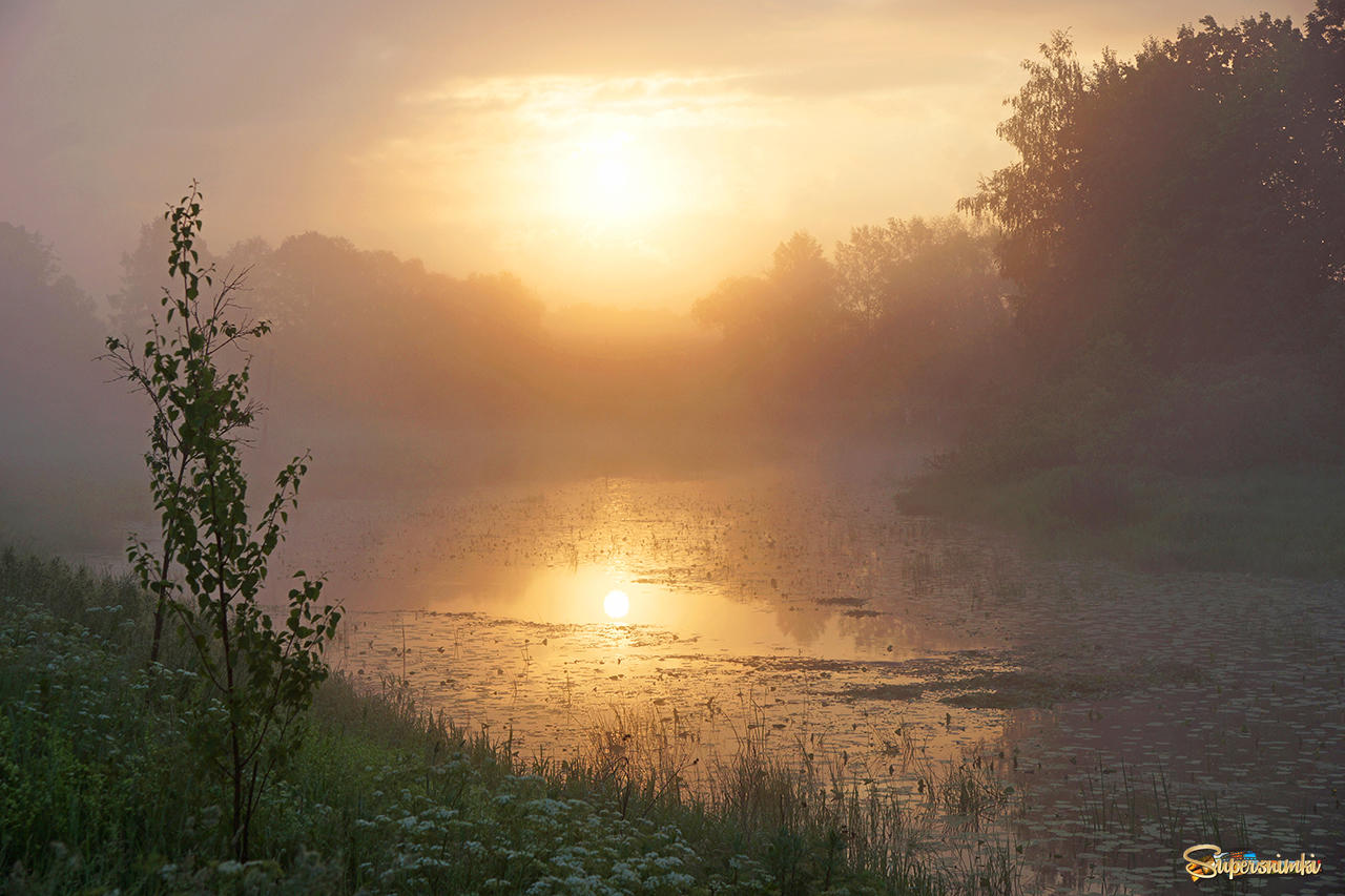 Рассвет на реке Усвяча
