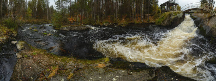 Водопад на реке Тухка