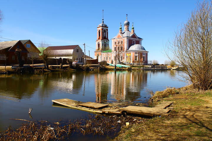 река Трубеж в Переславль-Залесском(Ярославская область)
