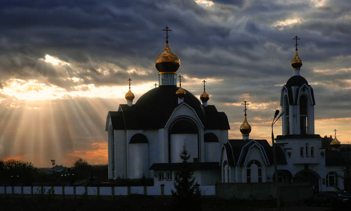 Закат после дождя