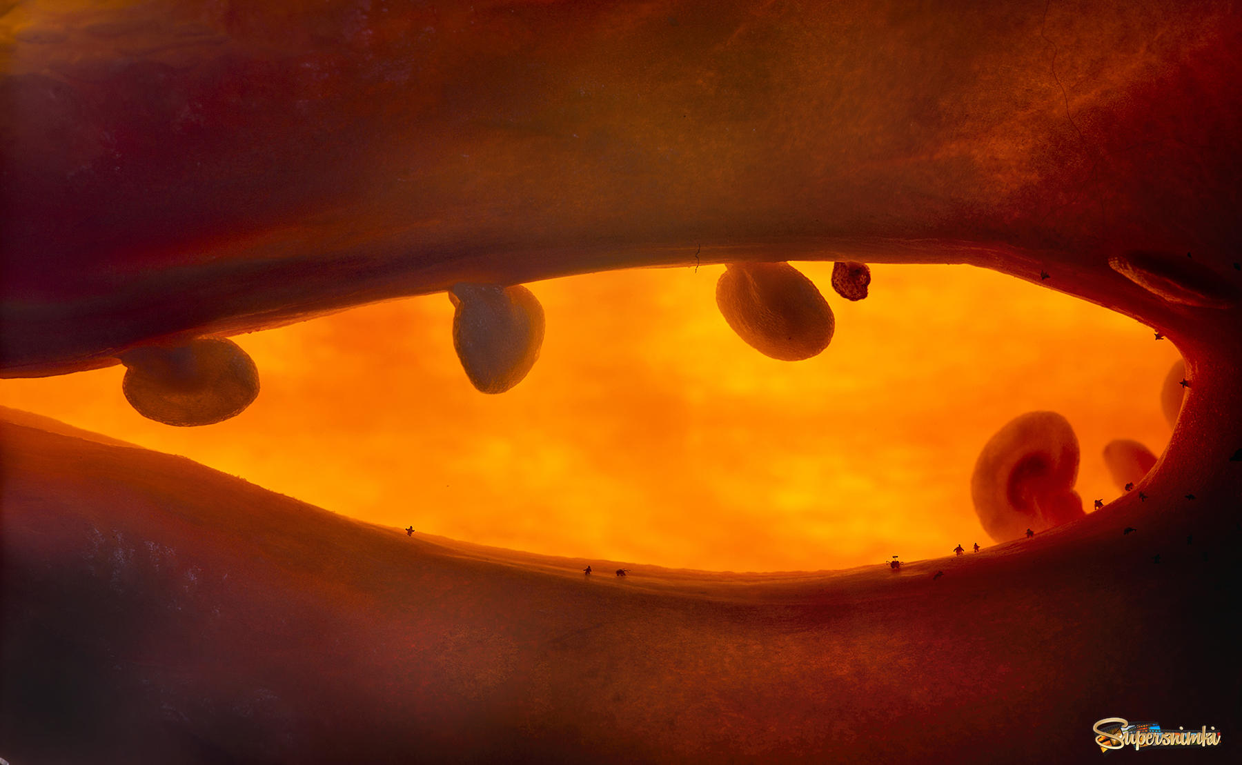 Марсианский закат. Вид из пещеры Пеппера