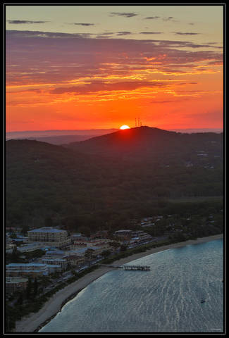 Nelson bay. Закат
