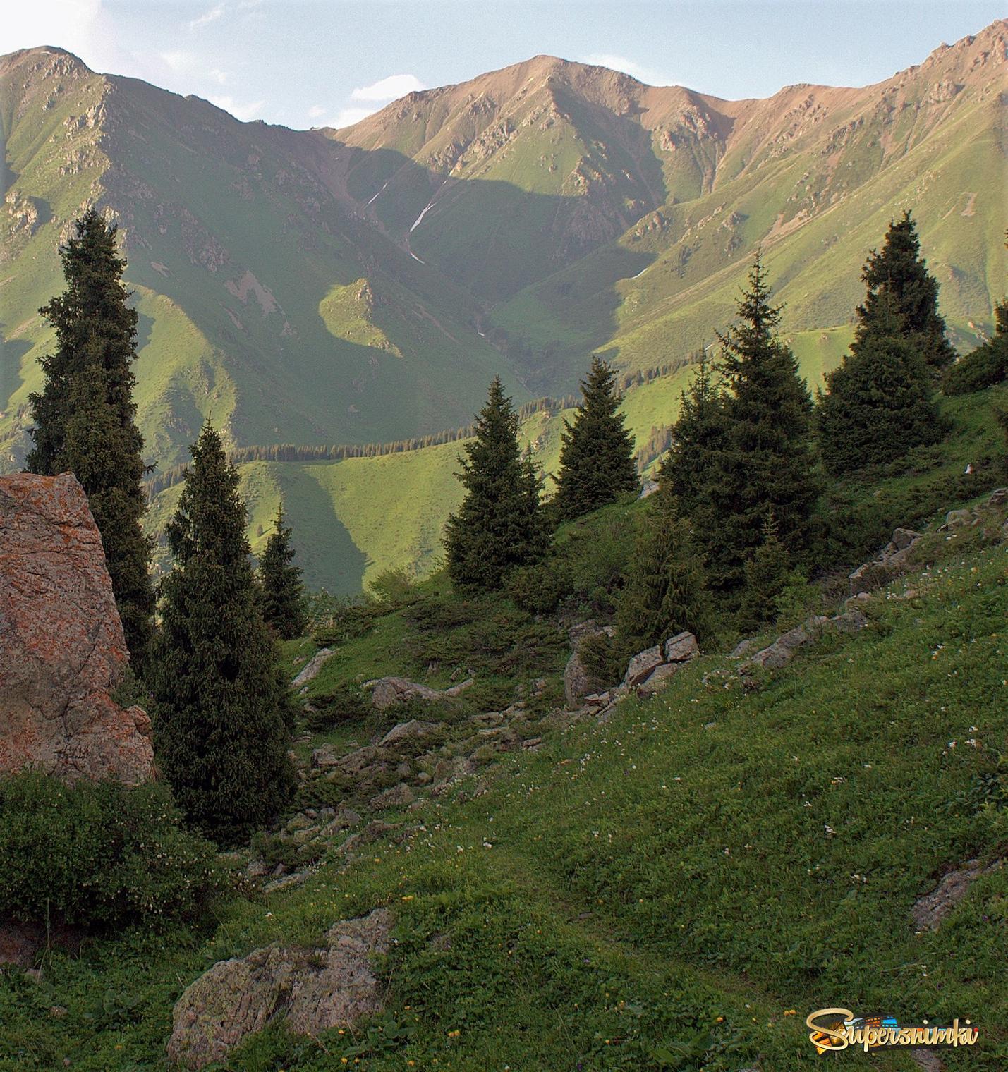 Природа Кыргызстана горы Морена