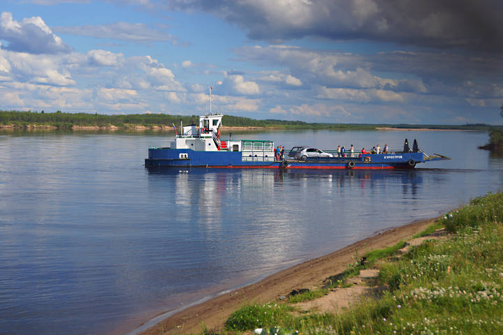 Переправа на Курострове через Быстрокурку