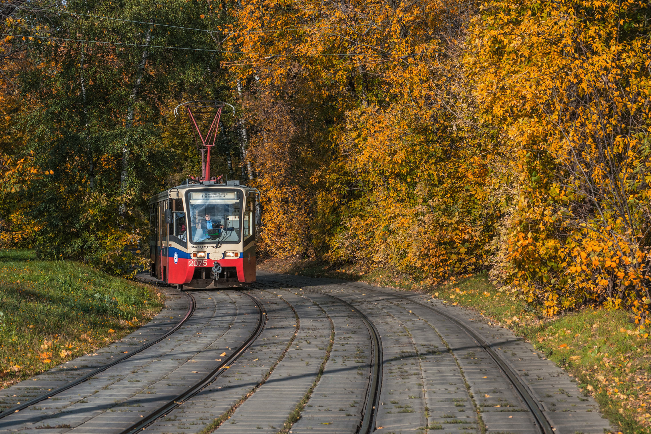 Трамвайчик в осень