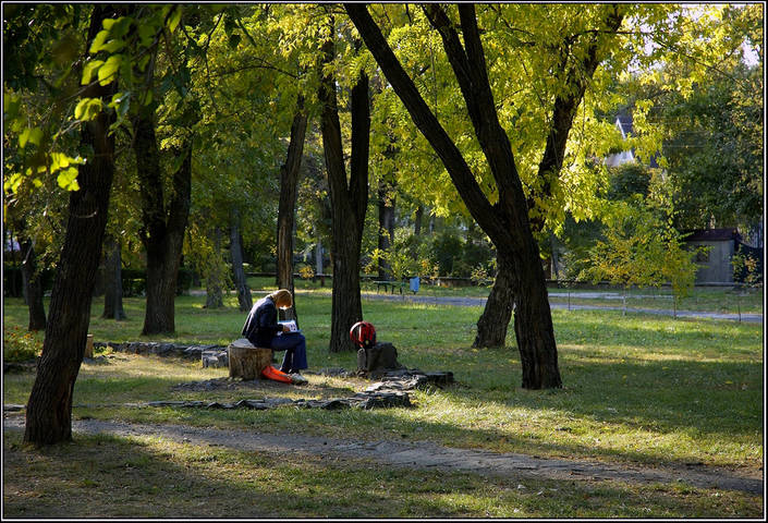 В парке