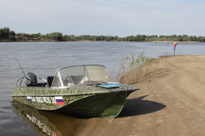на рыбалке
