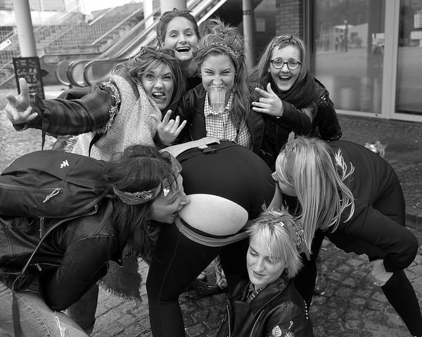 Cheerful girls.