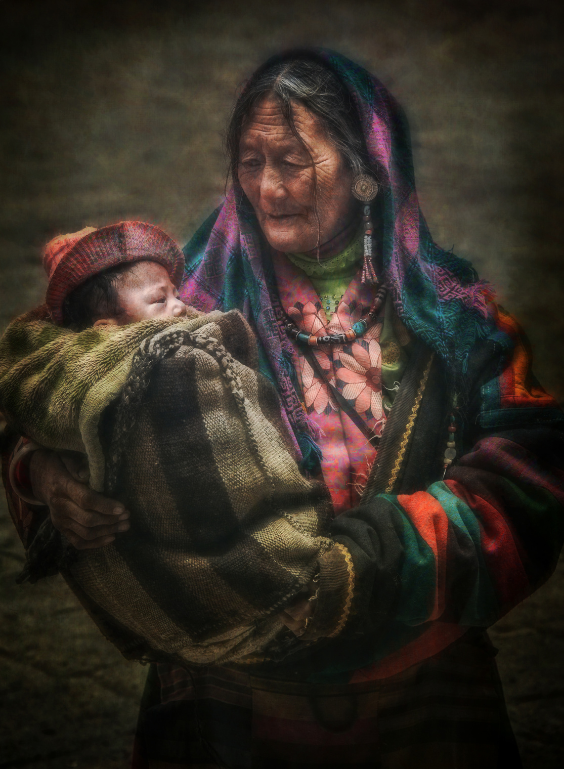 Тибетка с младенцем