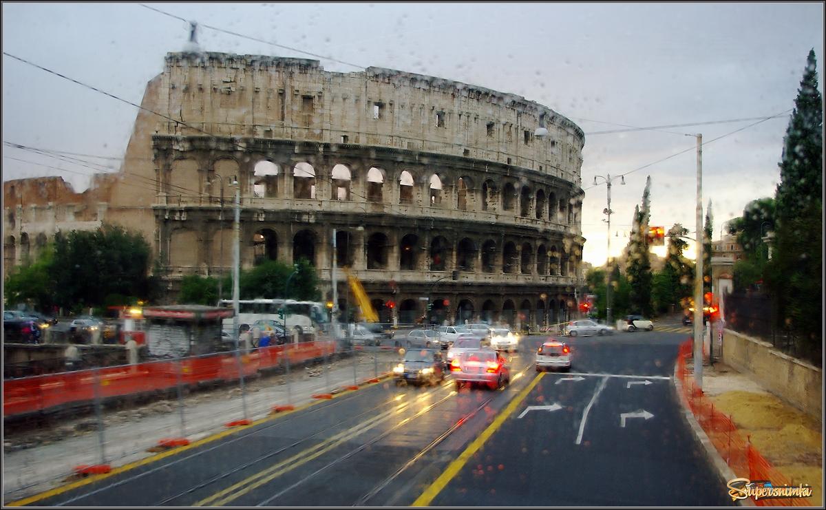 В Риме дождь