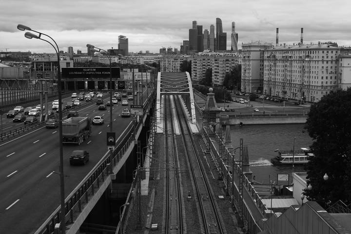 Вид на Андреевский Железнодорожный мост (МЦК)