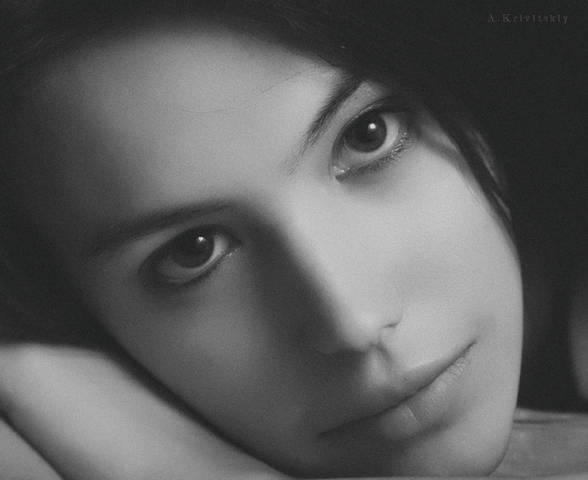 Portrait - "Look."  