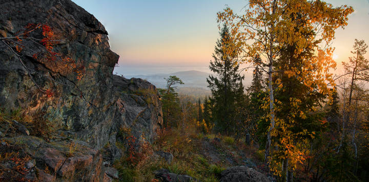 Утро на скалах